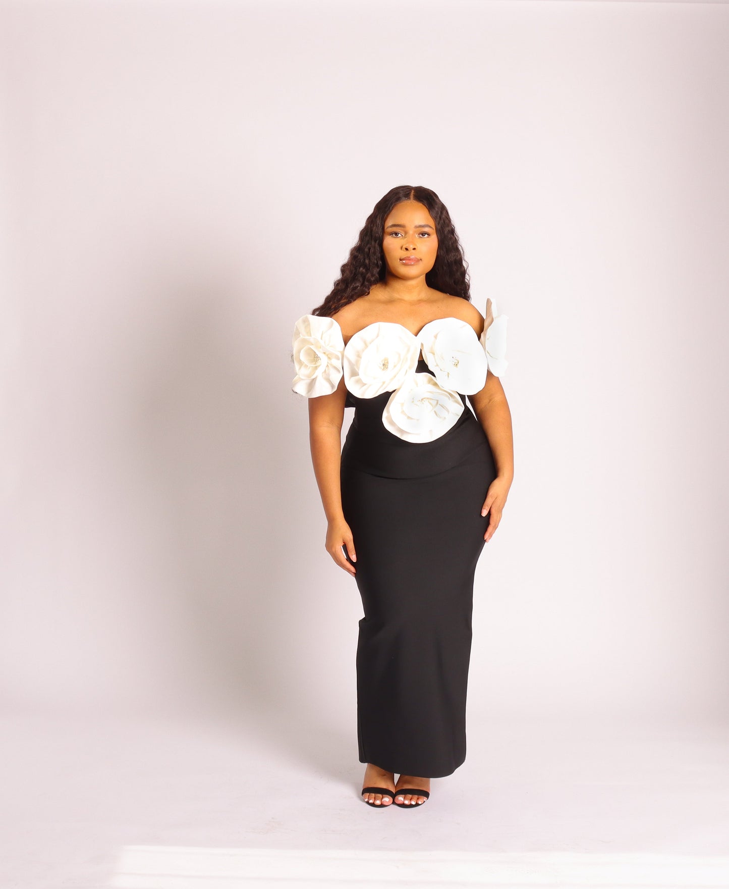 ADEOLA 3D FLOWER DRESS