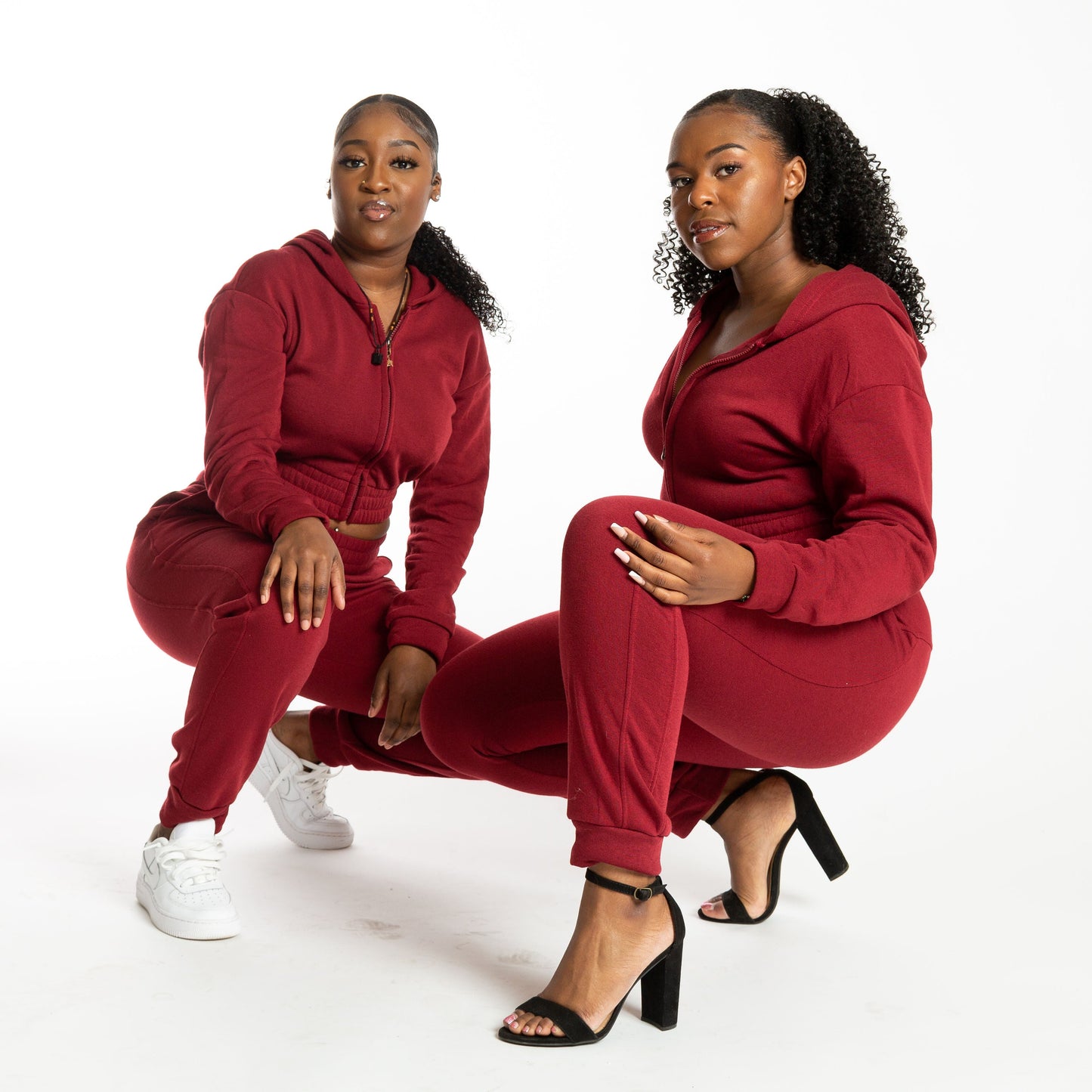 BURGUNDY JOGGER SET