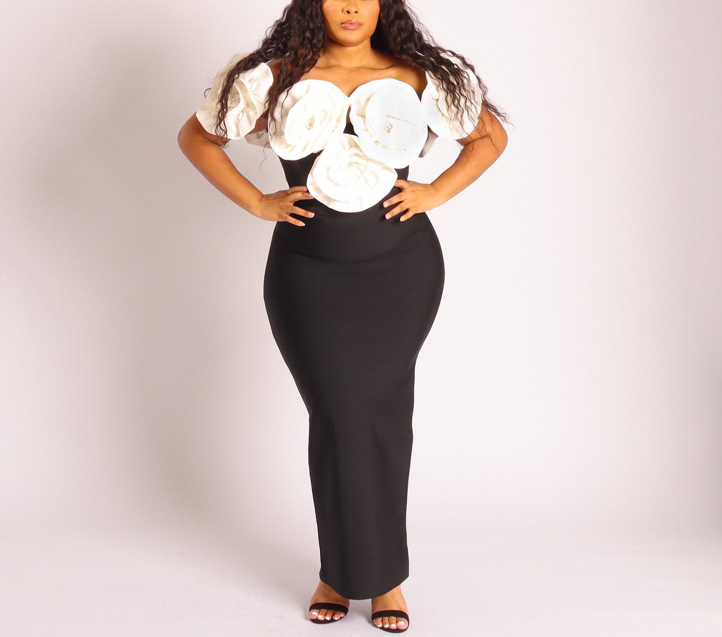 ADEOLA 3D FLOWER DRESS