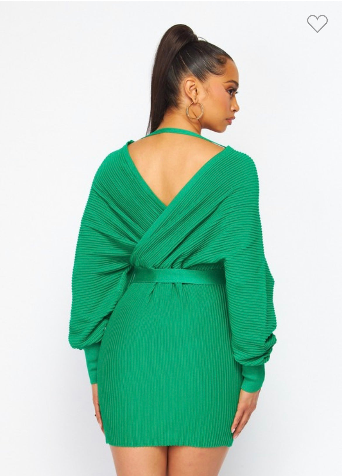 CELIA GREEN WRAP DRESS
