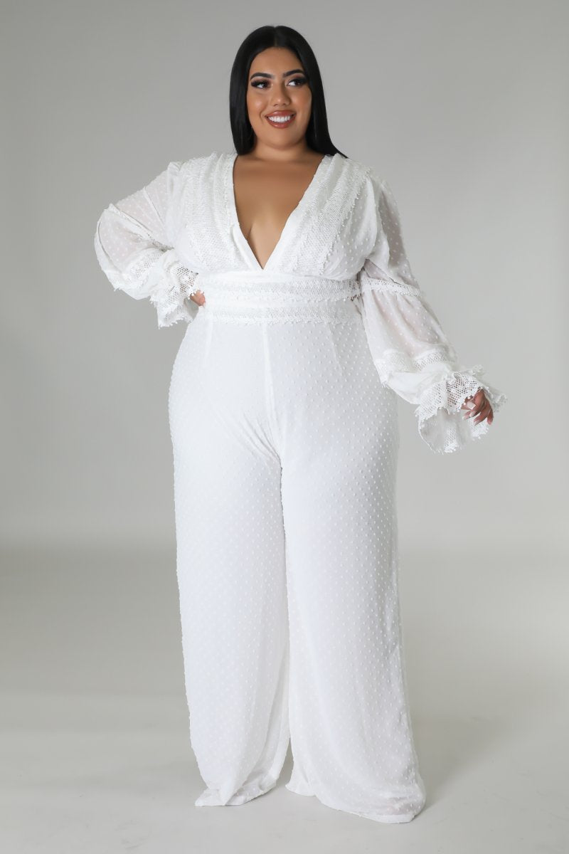 SHE'S SUCH AN ANGEL JUMPSUIT PLUS