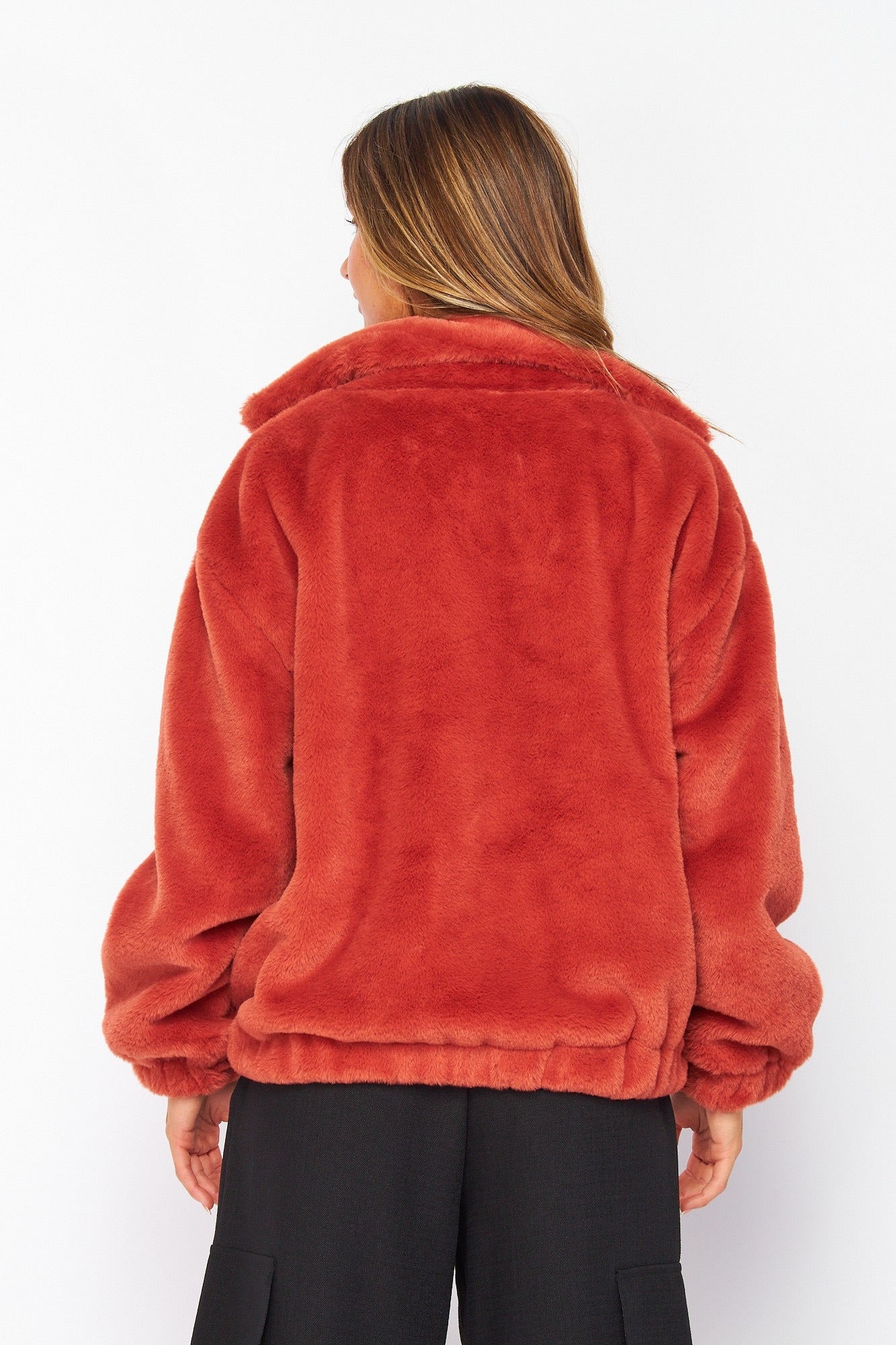 APRICOT BRANDY PLUSH JACKET